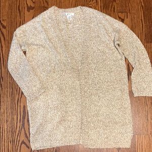 Tan long cardigan